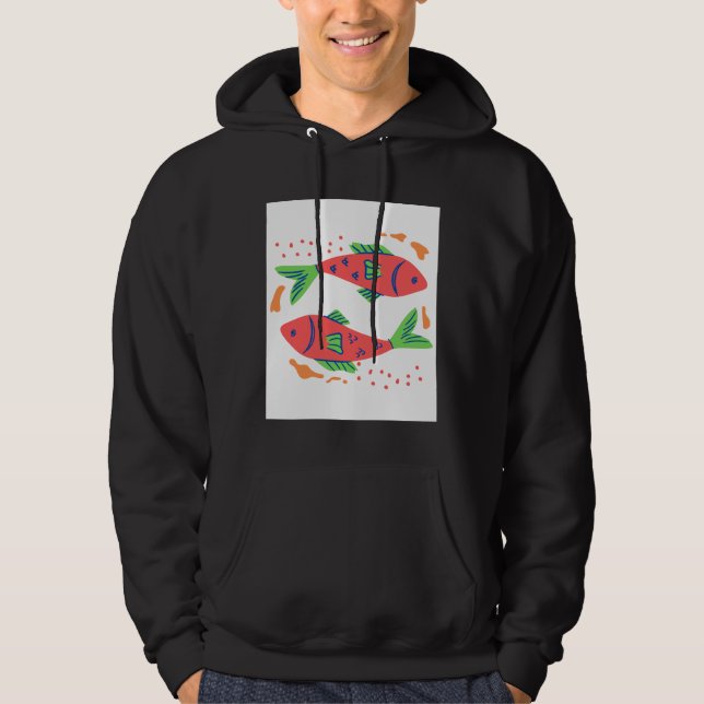Veste À Capuche Poissons colorés (Devant)