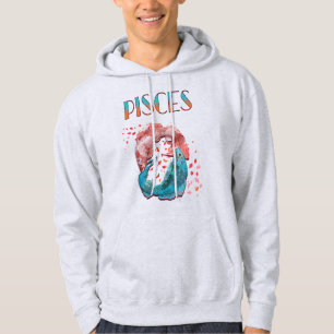 Veste À Capuche Poissons Zodiaque Horoscope Signe d'Eau Astrologie