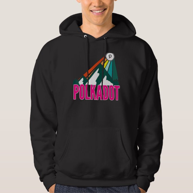 Veste À Capuche Polkadot point Crypto Mountain Sun Rays Cryptocurr (Devant)