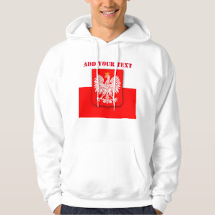 Veste À Capuche Pologne Drapeau Monde Football Patriotique Footbal