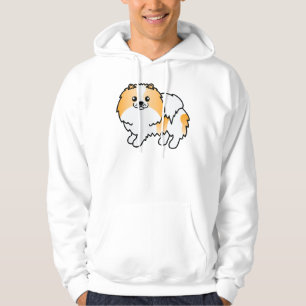Veste À Capuche Pomeranian couleur orange Parti Mignon Chien de De