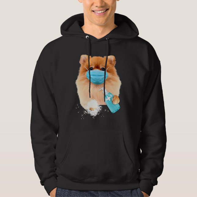 Veste À Capuche Pomeranian Face Mask (Devant)