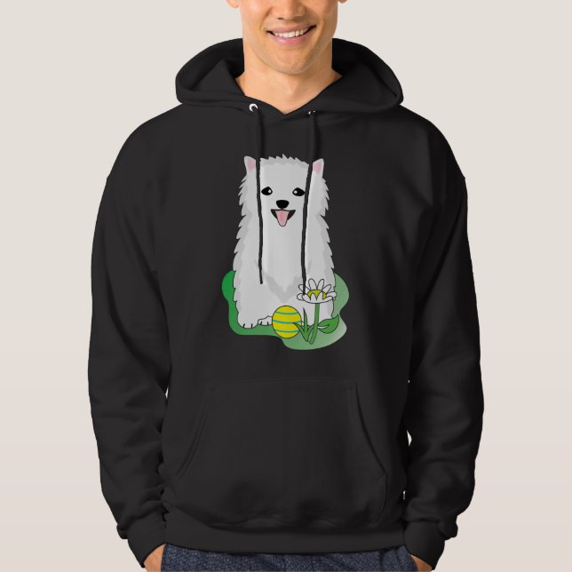 Veste À Capuche Poméranie blanche 28 (Devant)