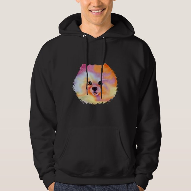 Veste À Capuche Poméranie En Aquarelles (Devant)