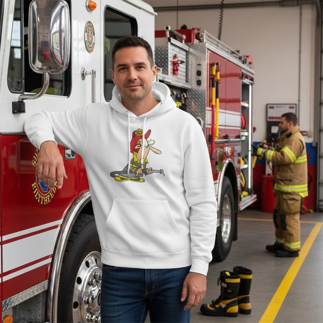 Veste À Capuche Pompier drôle avec réponse d'urgence à tuyau (Créateur téléchargé)