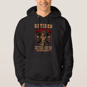 Veste À Capuche Pompier Homme Déjà Fait Ça Fier Retraite