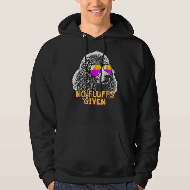 Veste À Capuche Poodle Pas de bouffées Drôle (Devant)