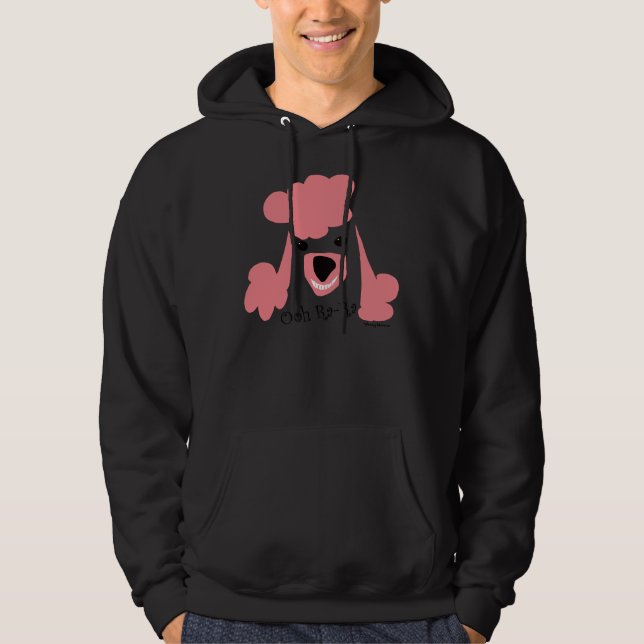 Veste À Capuche Poodle rose (Devant)