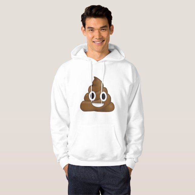 Veste À Capuche Poop émoji (Devant entier)