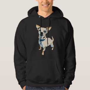 Veste À Capuche Pop Art Chihuahua Chien race Graphique seul