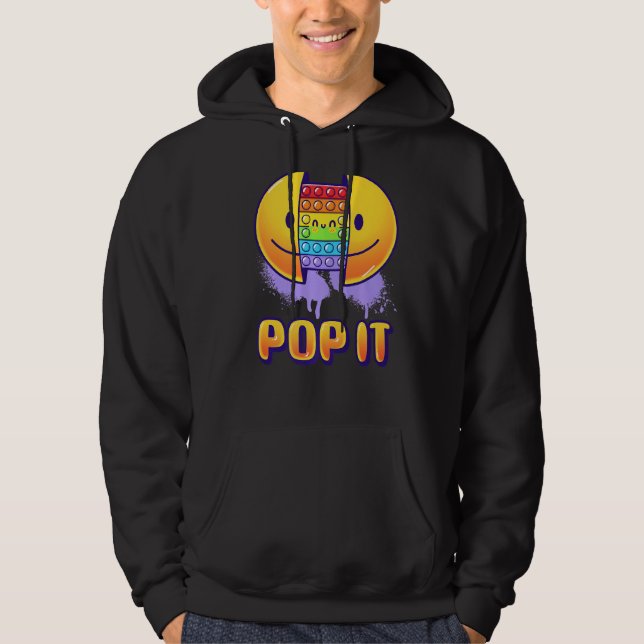 Veste À Capuche Pop It Fidget Popping Toy's Fidget Bubble Popper (Devant)