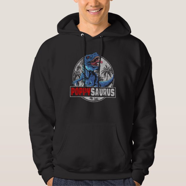 Veste À Capuche Poppysaurus Rex Dinosaur Famille Correspondant 1 (Devant)