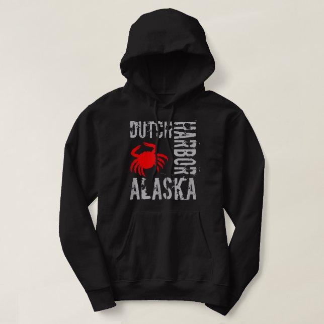 Veste À Capuche Port hollandais Alaska s - pêche du crabe en Alask (Design devant)