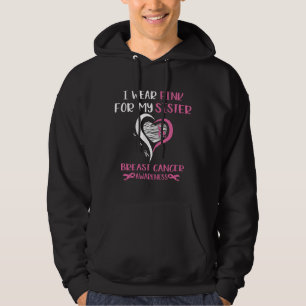 Veste À Capuche Porter Ruban rose Soeur Cancer du sein Guerrier