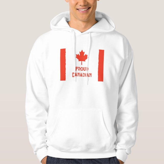 Veste À Capuche Portez votre fierté : drapeau du Canada classique (Devant)
