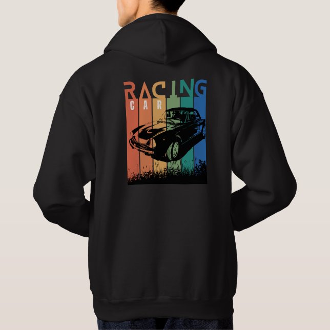Veste À Capuche Portez votre sport, Voiture Racing (Dos)