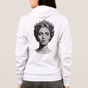 Veste À Capuche Portrait calligraphié de la reine Esther - Écritur