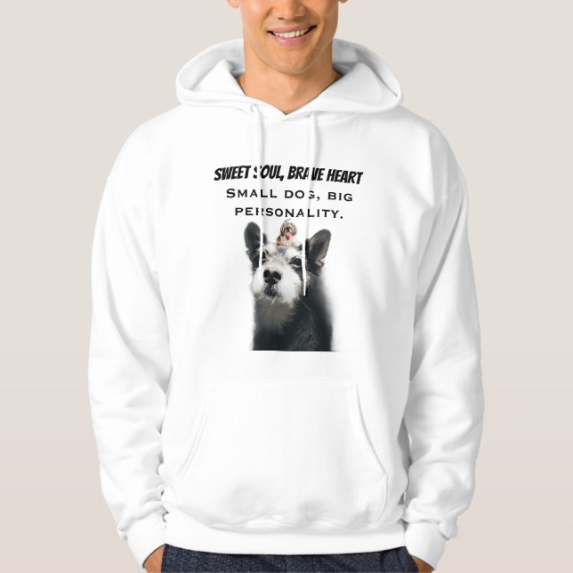 Veste À Capuche Portrait de Chien Mignon (Devant)