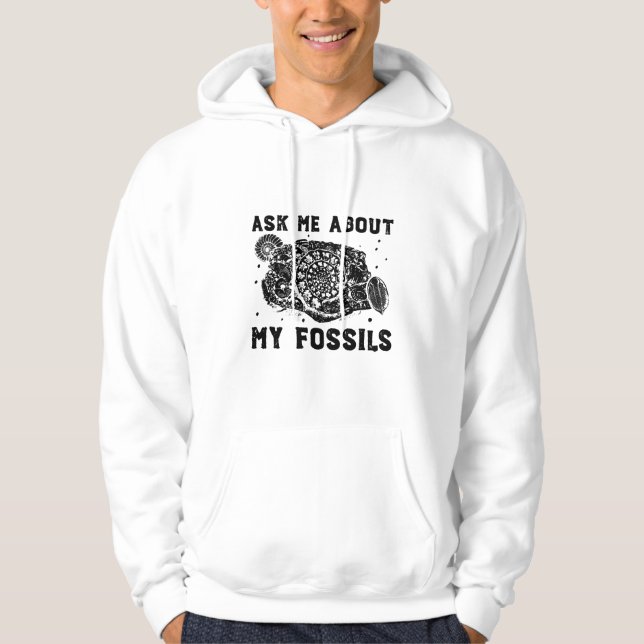 Veste À Capuche Posez-moi des questions sur mes fossiles | Idées c (Devant)