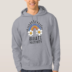 Veste À Capuche Positivité du rayonnement Arc-en-ciel coloré et