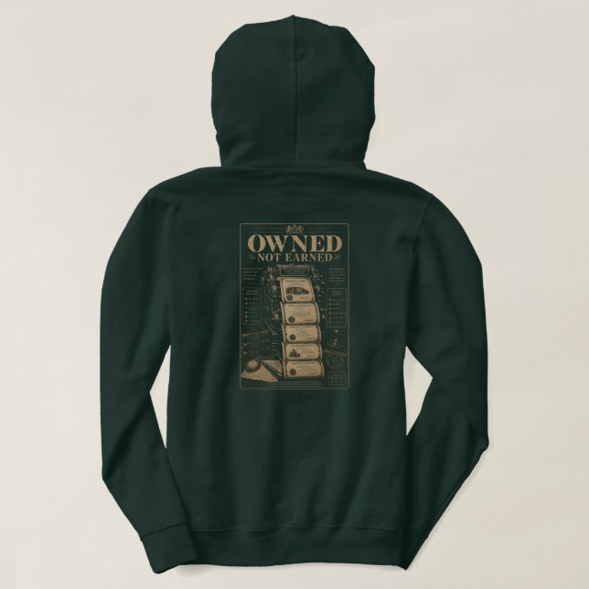 Veste À Capuche Possédé, pas gagné (Design dos)