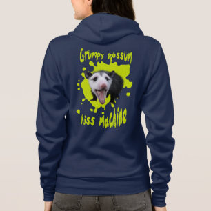 Veste À Capuche Possum grincheux, Sa Machine Drôle Opossum Hisser