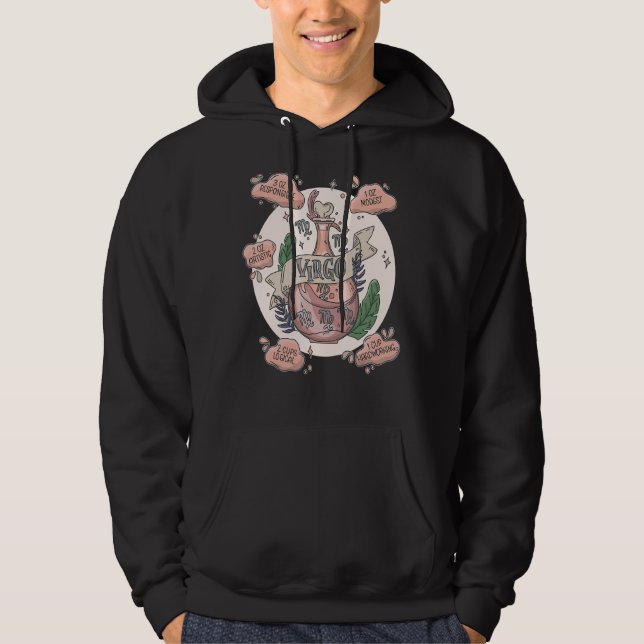 Veste À Capuche Potion de virus avec ingrédients Astrologie magiqu (Devant)