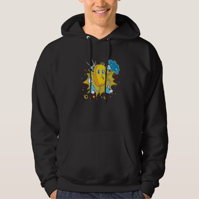 Veste À Capuche Pots de poulet fourrés Couleur de poulet nugget (Devant)