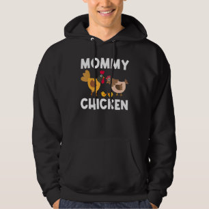 Veste À Capuche Poulet cool Pour Femmes Mère Rooster Hen Poussins