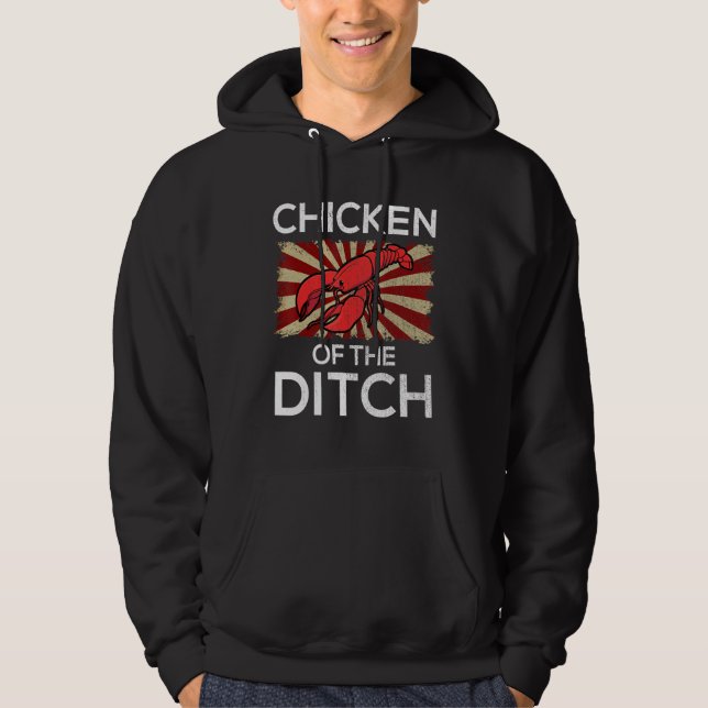 Veste À Capuche Poulet De L'Épée Crawfish Fête Alimentaire Cajun (Devant)