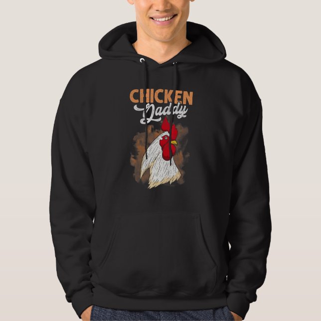 Veste À Capuche Poulet papa Poulet Daddy Motif (Devant)