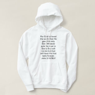 Veste À Capuche Pour Dieu si aimé le monde Parole