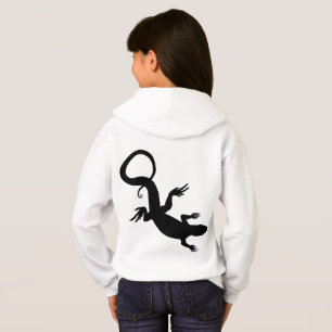 Veste à capuche pour enfants avec art de lézard Ho