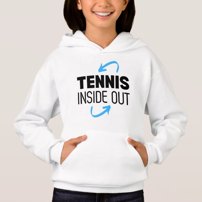 Veste à capuche pour enfants - Tennis à l'envers (Devant)