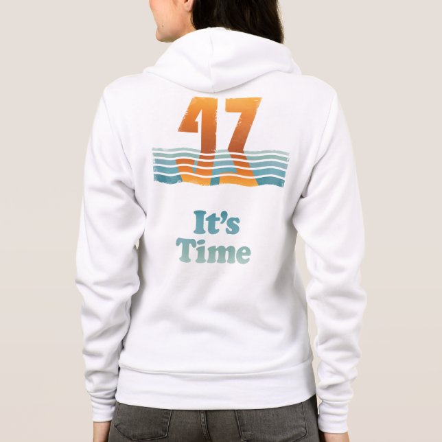 Veste à capuche pour femmes Sunset 47 Blanc (Dos)