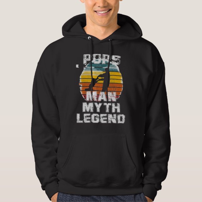 Veste À Capuche Pour Fête des pères Man Myth Legend Pops (Devant)