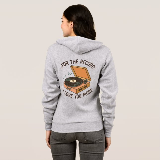 Veste À Capuche Pour le compte rendu : Je t'aime plus 💖 (Dos entier)