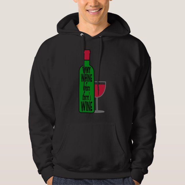 Veste À Capuche Pourquoi la bouteille de vin (Devant)