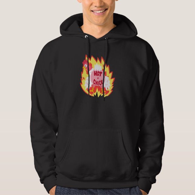 Veste À Capuche Poussette chaude sur poulet au feu (Devant)