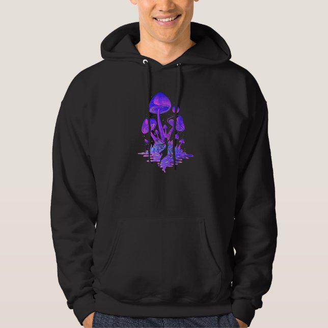 Veste À Capuche Poussière de Fée Champignons Fairycore Goblincore  (Devant)