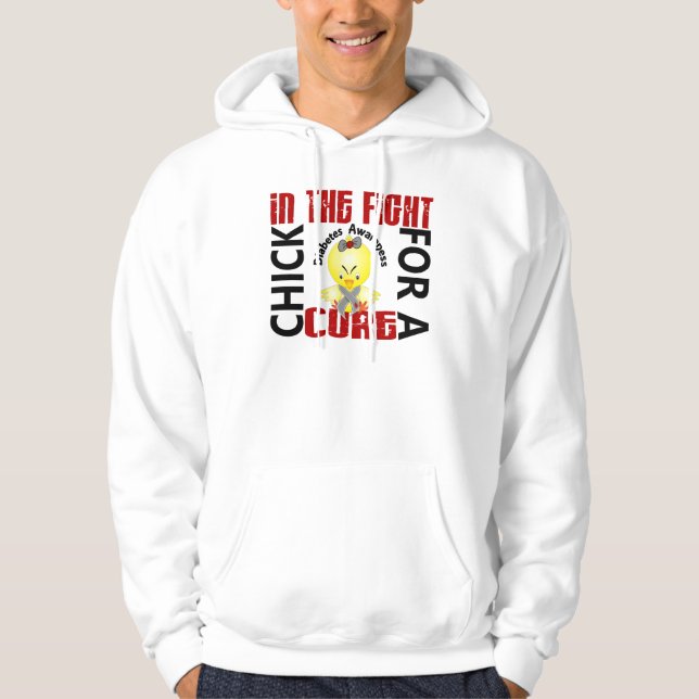 Veste À Capuche Poussin dans le diabète de combat (Devant)
