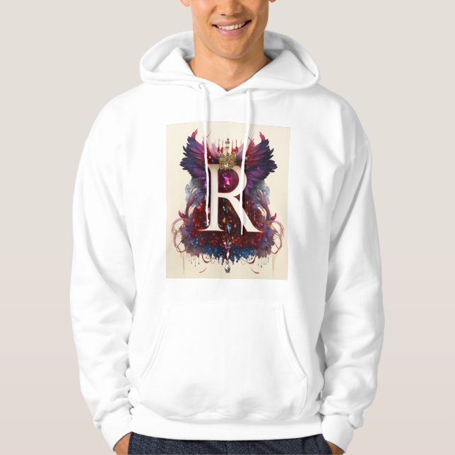 Veste À Capuche "Powered by R" "R : Mode pour les amateurs de donn (Devant)
