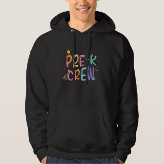 Veste À Capuche Pré-K Crew Funny Enseignant Enfants Retour À L'Éco