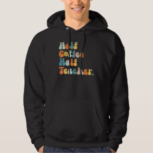 Veste À Capuche Premier Jour D'école Demi Café Demi Enseignantes F