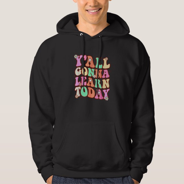 Veste À Capuche Premier Jour D'École  Professeur Vous allez Appren (Devant)