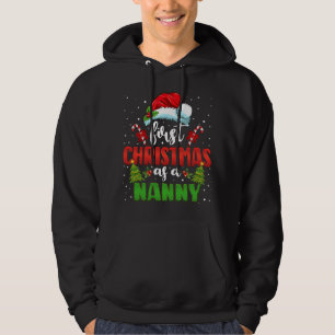 Veste À Capuche Premier Noël En Tant Que Nanny Casquette Père Noël