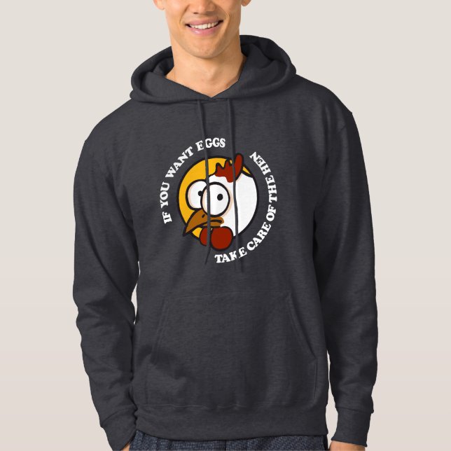 Veste À Capuche Prenez soin de la poule 1 (Devant)