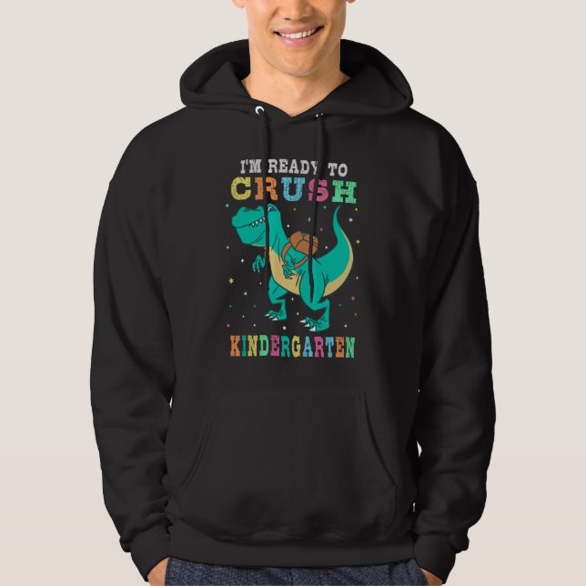 Veste À Capuche Prêt à écraser la maternelle (Devant)