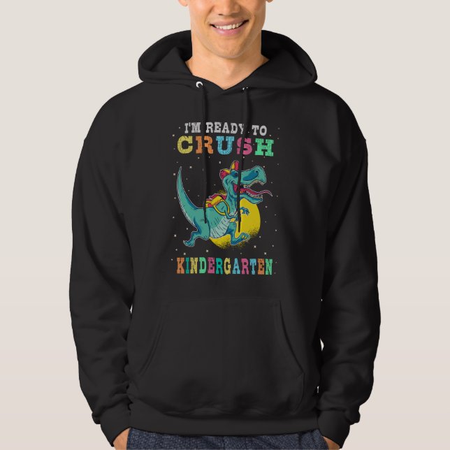 Veste À Capuche Prêt à écraser la maternelle (Devant)