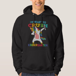 Veste À Capuche Prêt à écraser la maternelle Licorne École adorabl